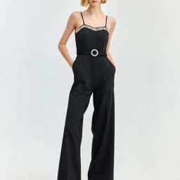 Cover Story Black Solid Regular Jumpsuit-image-40