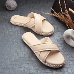 Styli Women's Off-White Cross Strap Sandals-image-60