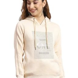 Monte Carlo Beige Graphic Print Hoodie-image-73