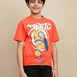 Kidsville Naruto Printed Regular Fit Tshirt For Boys-image-68