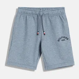 TOMMY HILFIGER Boys Blue Cotton Logo Shorts-image-15