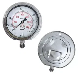 Japsin Instrumentation Glycerin Filled Economical Pressure Gauge 0 to 42 Kg/cm² Range 100 mm (4 inch) Dial Size, JIPL-EPG-100MM-B9-image-99