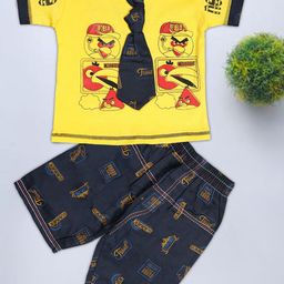 Epochlite Unisex Kids Printed T-shirt with Shorts-image-3
