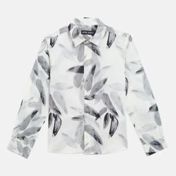 Antony Morato Boys Cream Viscose Printed Shirts-image-59