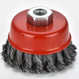 Powerhouse 3 inch (75 mm) RS8320 Twisted Wire Brush for Removing Rust and Paints-image-42