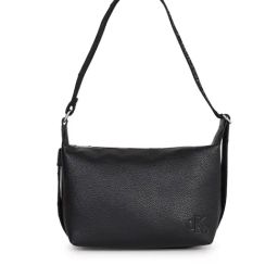 CALVIN KLEIN Black Textured Shoulder Bag-image-20
