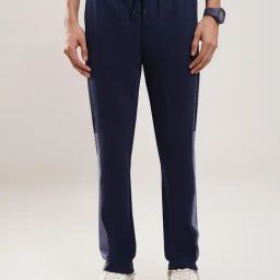 Ajile By Pantaloons Navy Cotton Regular Fit Trackpants-image-9