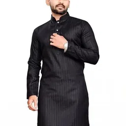 OCMOH Men Solid Straight Kurta (Green)-image-24