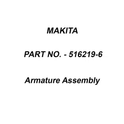 Makita 240 V Armature Assembly for 4100NH, Part No 516219-6-image-82
