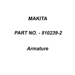 Makita 115 V Armature for 2414NB/B, Part No 510239-2-image-42