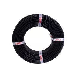 TWC Ultralite 1 Sq.mm 1 Core Flame Retardant Flexible Cable Black (90 m)-picture-37