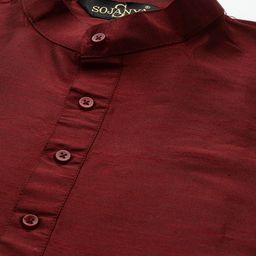SOJANYA Regular Kurta With Churidar & With Nehru Jacket image 3