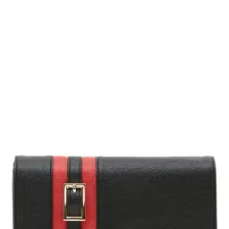 Esbeda Black & Red Paneled Flap Wallet-3