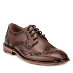 Teakwood Leathers Brown Brogue Shoes-image-93