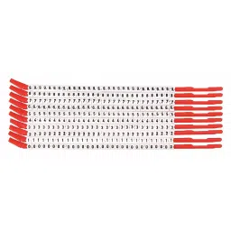 BRADY Wire Marker Wand 0 to 9 Black on White 300 Labels Nylon, 3TP30 (Pack of 10)-image-31
