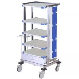 IB BASICS Leproscopy Trolley Stainless Steel , 11065-42