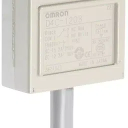 Omron D4C-1203 (Inrush Current NC: 20 A NO: 10 A Operating Force 11.77 N) General Purpose Vertical L-44