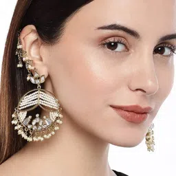 AccessHer Gold-Toned Classic Chandbalis-18