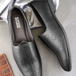 HERE&NOW Men Perforations Slip-On Sneakers-picture-27