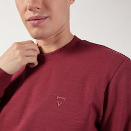 Thomas Scott Men Anti Odour Solid Round Neck Pullover Sweatshirt-image-74