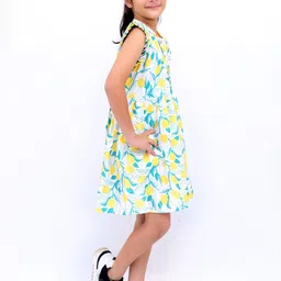 TILISM Print Flutter Sleeve A-Line Dress image 3