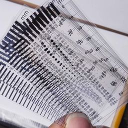 High-Precision Polyester Size Estimation Chart SEC Scratch Measure Defect Compare Stain Test Film Dot Gauge Spot Meter (2220d) image 3
