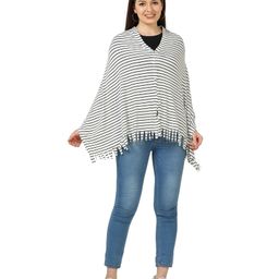 nene Breastfeeding Multi Purpose Nursing Poncho Breathable Breastfeeding Cover -Navy Blue White-image-97