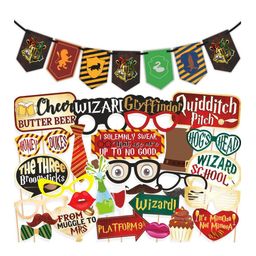 Wobbox Happy Birthday Props Happy Birthday Banner Harry Potter Theme Decoration Items Multi Color -Pack Of 30-image-21