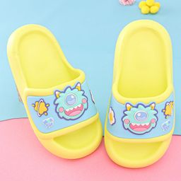 Oh! Pair Slip On Clogs with Monster Applique - Yellow-picture-17