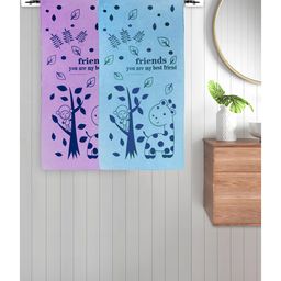 FABINALIV Set of 2 Multicolor Cartoon 300 GSM Cotton Kids Bath Towels (115X60 cm)-image-72