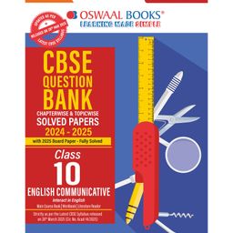 Oswaal CBSE Question Bank Chapterwise and Topicwise SOLVED PAPERS Class 10 ENGLISH COMMUNICATIVE For Exam 2026-17