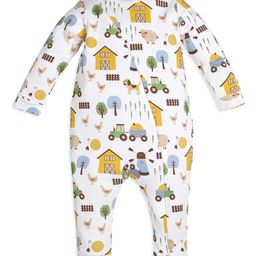 My Milestones Full Sleeves Construction Vehicles Printed Romper - White-image-95