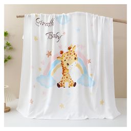 SYGA Baby Blanket Ultra Soft Little Lion Design, Cozy Cotton Blanket for Newborn Infant Toddler, Crib & Stroller - Multicolor-image-9