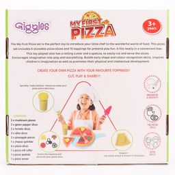 Giggles My First Pizza Mix & Match Play Set With 15 Toppings - Multicolor image 2