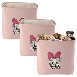 Aura Set of 3 Pink Foldable 75 L Storage Box Big Size With Handles-9