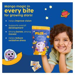 PLIX SuperTots Multivitamin Gummies For 5 years & above | Mango flavored | Daily use | No added sugar | 60 Gummies image 3