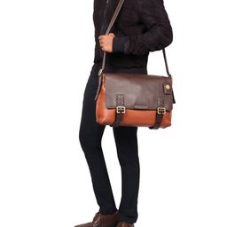 Hidesign Leather Messenger Bag-13