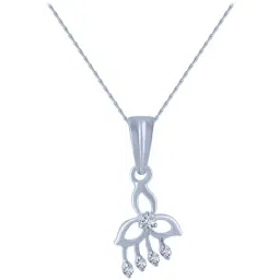 P.C. Chandra Jewellers 14 kt Gold & Diamond Pendant without Chain-image-77