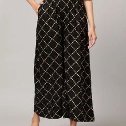 Kryptic Black & Gold Printed Lounge Pants-picture-30