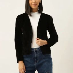 Leather Retail Black Regular Fit Jacket-image-6