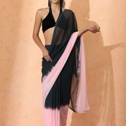 Jaipur Kurti Multicolor Solid Saree with Unstitched Blouse-image-65