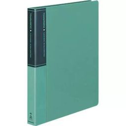 Kokuyo Φ23 mm Green Foamed R-PP Refillable A4 Portrait Clear Book, La-F730G-38