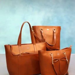 Tohl Tan Solid Extra Large Tote Handbag with Pouch-40