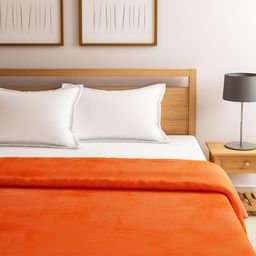 Raymond Home Orange AC Fleece Double Blanket-image-15