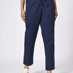 Honey by Pantaloons Navy Cotton Plain Pants-picture-43