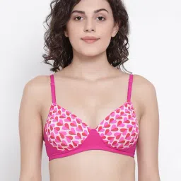 Clovia Pink Non Wired Padded T-Shirt Bra-picture-10