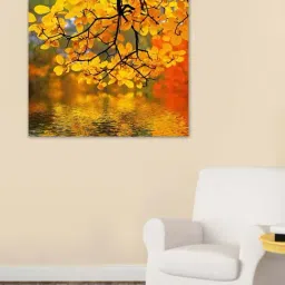 999store Golden Beautiful Autumn Canvas Painting-12