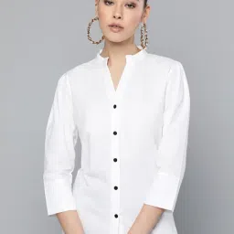 Trend Arrest White Cotton Shirt-62