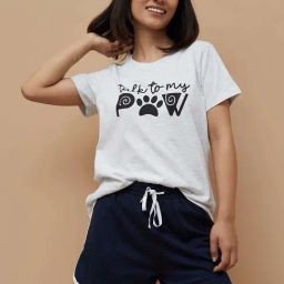 Ginger by Lifestyle Grey Cotton Printed T-Shirt-picture-27