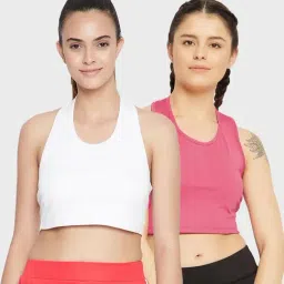 Clovia Multicolor Crop Top (Pack of 2)-image-41
